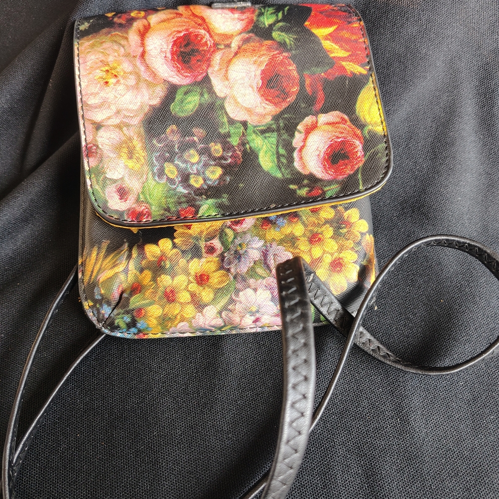 Carlos Santana Multicolor Floral Crossbody Bag